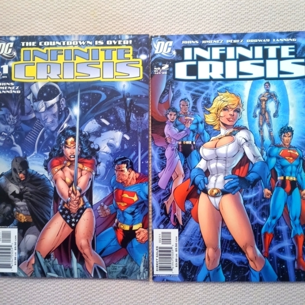 Infinite crisis vol 1,2 DC comics The countdown is over